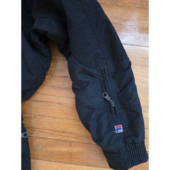 Fila ALPINE Ski Snow Suit Winter Womens 1 Piece Black Size 6 A001492 - Picture 13 of 16